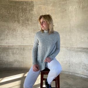 Topshop Grey Turtleneck